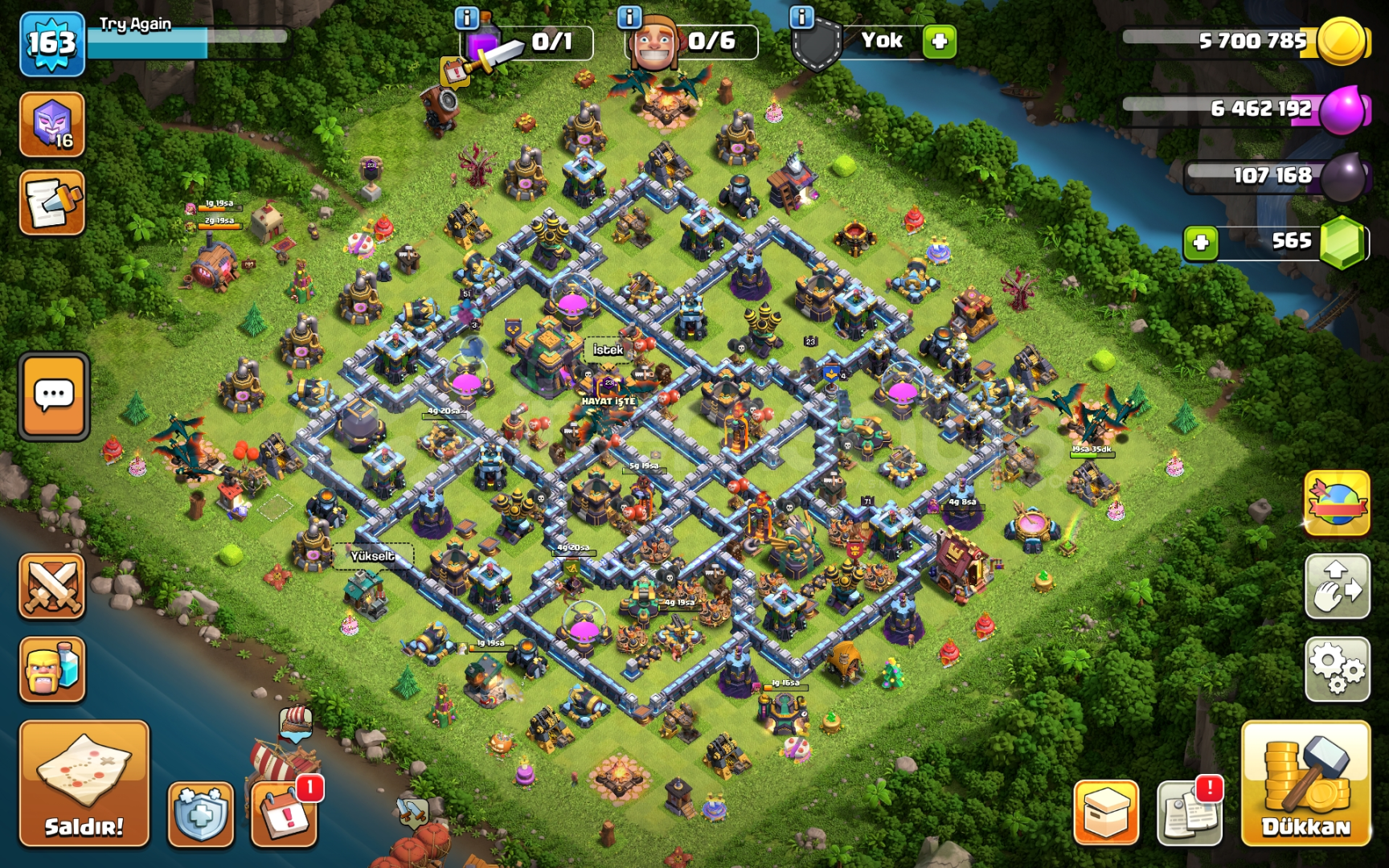 COC BB14 YARI MAX + CR 8K HESAP COC BB14 YARI MAX + CR 8K HESAP