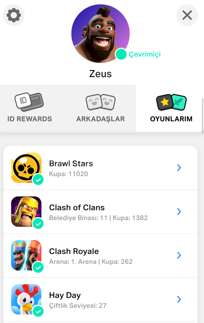 CoC+BS+HD oyunda tek hesapta CoC+BS+HD oyunda tek hesapta