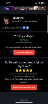 Çok acil steam satılık hesap