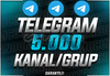 ⭐ÇOK HIZLI⭐ 5000 TELEGRAM KANAL/GRUP ÜYESİ