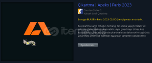 ÇOK UCUZ Çıkartma | Apeks | Paris 2023