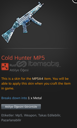 cold hunter mp5 kaçırma