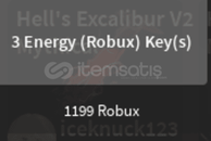 Combat Warriors 3 Energy Key (Robux)
