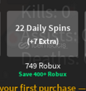 Combat Warriors : 22 Daily Spins / Spins