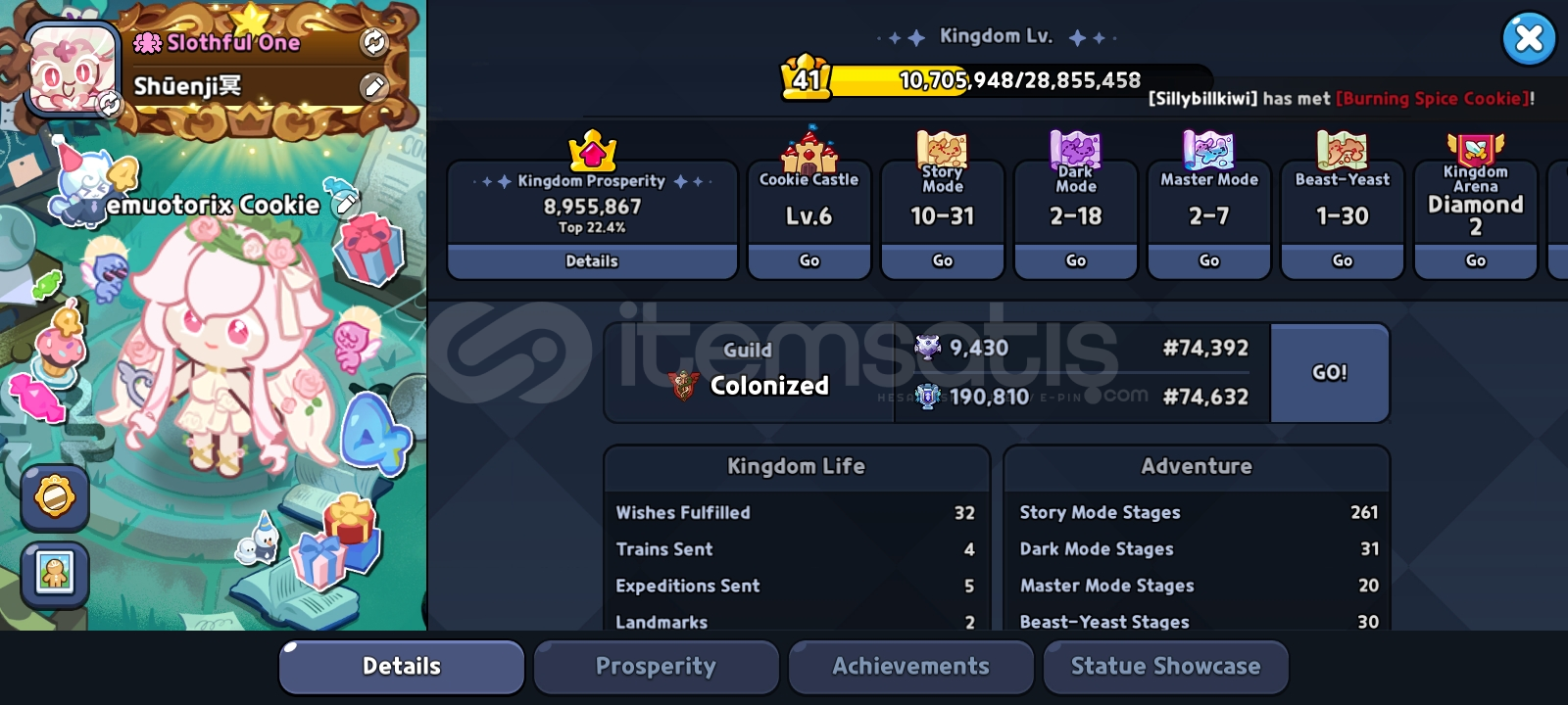 Cookie run kindoms hesabı en iyilerden!! Cookie run kindoms hesabı en iyilerden!!
