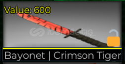 Counter Blox Bayonet Crimson Tiger