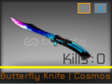 Counter Blox - ButterFly Knife - Cosmos 