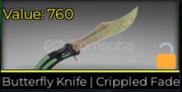 Counter Blox Butterfly Knife Crippled Fade