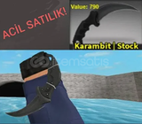 Counter Blox-Karambit Stock(Pazarlık Yapılır)