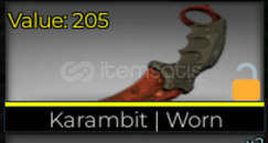 Counter Blox Karambit Worn