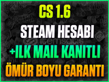 ⭐️Counter Strike 1.6 Steam(CS 1.6)✔️+İLK MAİL✔️