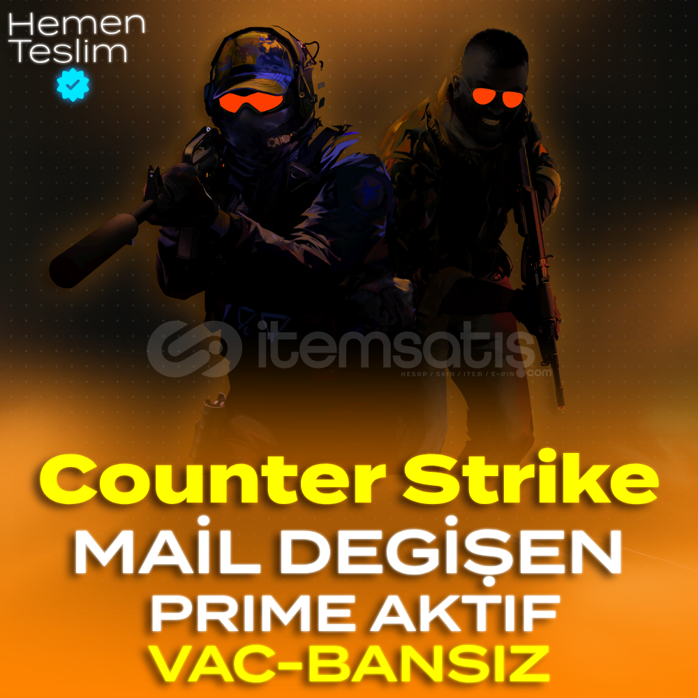 Counter Strike 2 (PRİME AÇIK) MAİL DEĞİŞEN HESAP Counter Strike 2 (PRİME AÇIK) MAİL DEĞİŞEN HESAP