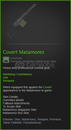 Covert Matamorez