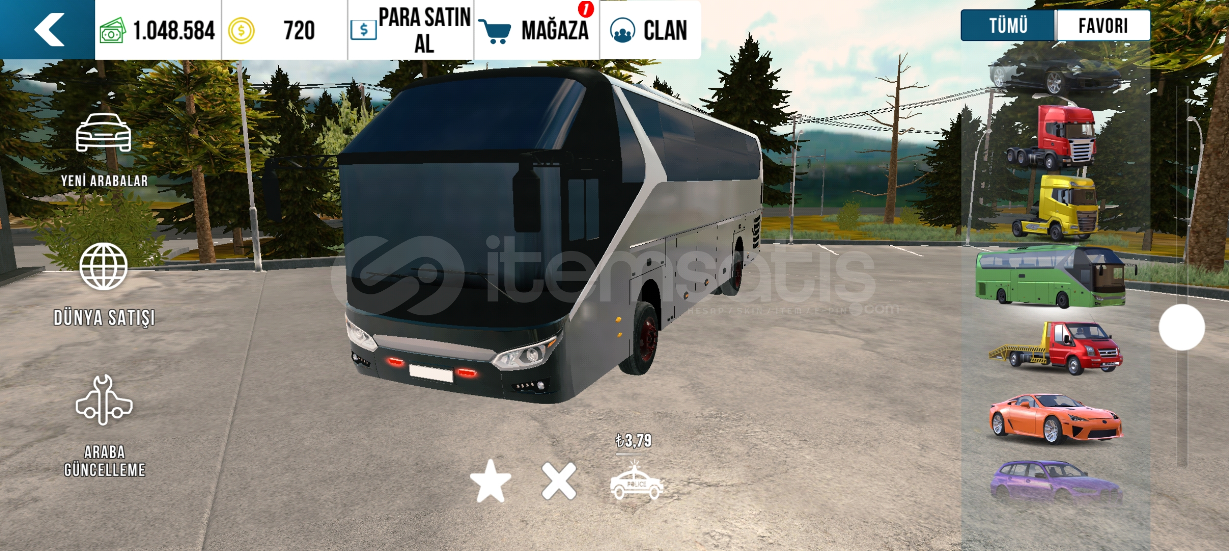 Cpm 1 araçlar otobüs dahil