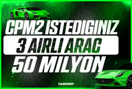 ✅️Cpm2 istediğiniz 3 airli araç 50m✅️ ✅️Cpm2 istediğiniz 3 airli araç 50m✅️