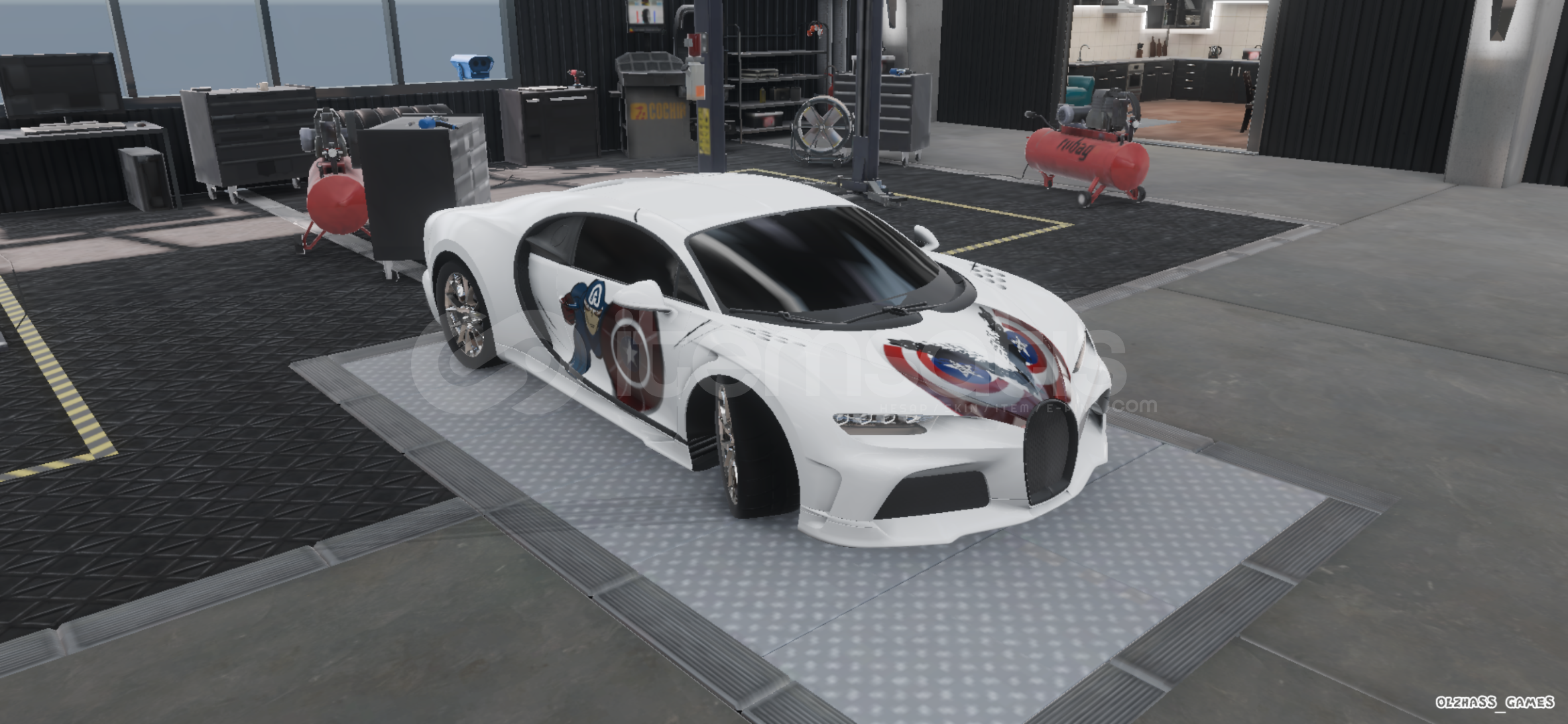 Cpm2 kaptan Amerika çizimli Bugatti  Cpm2 kaptan Amerika çizimli Bugatti