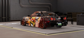 CPM2 Naruto Çizimli Airli Nissan R34