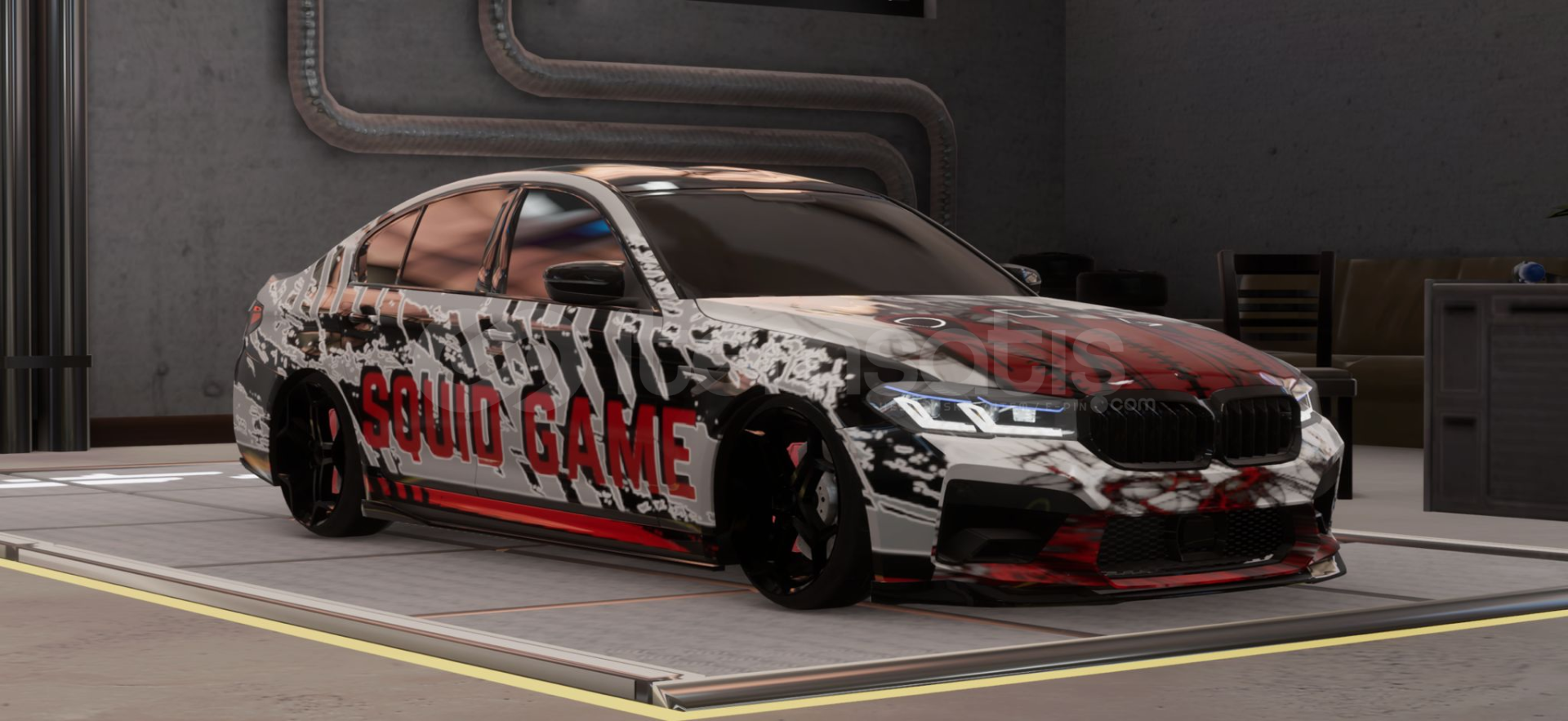 CPM2 Squid Game Çizimli Airli BMW F90 CPM2 Squid Game Çizimli Airli BMW F90
