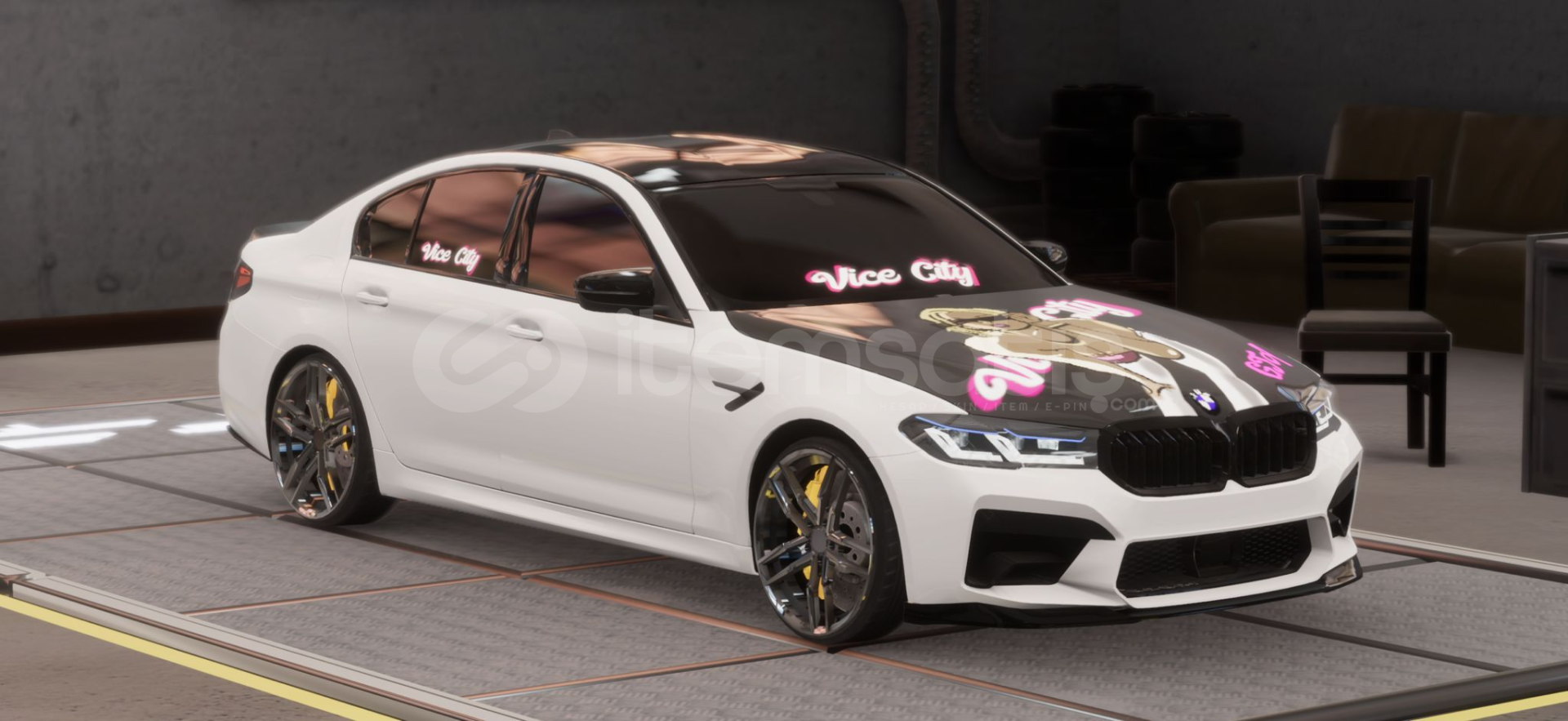 CPM2 Vice City Çizimli Airli BMW F90 CPM2 Vice City Çizimli Airli BMW F90