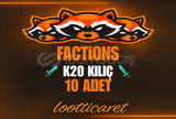 CRAFTRİSE FACTİONS 10 ADET K20 KILIÇ