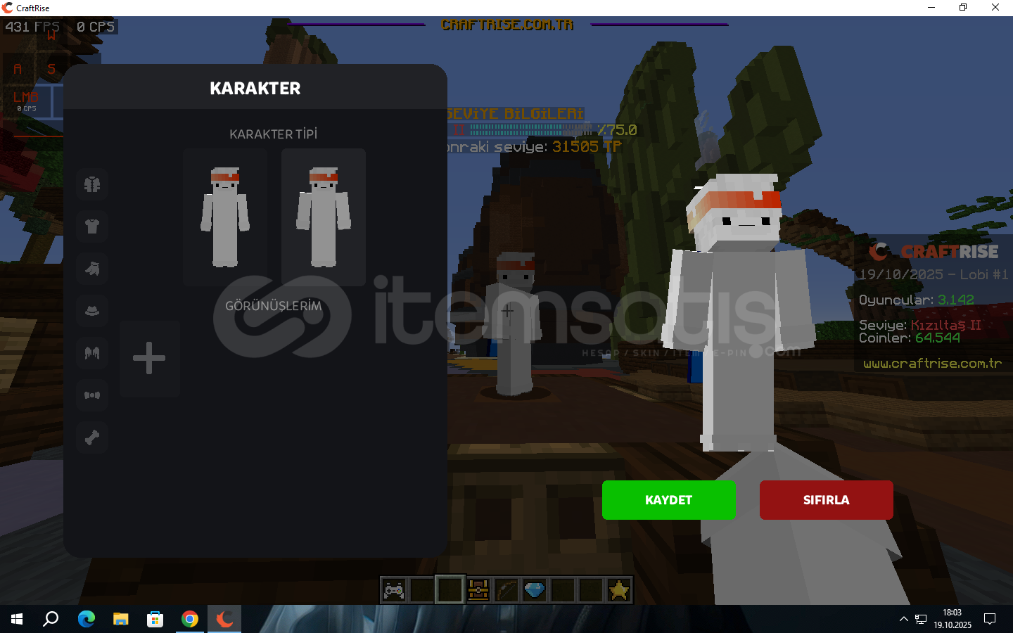 Craftrise Foctions Hesabı FULL+FULL Craftrise Foctions Hesabı FULL+FULL