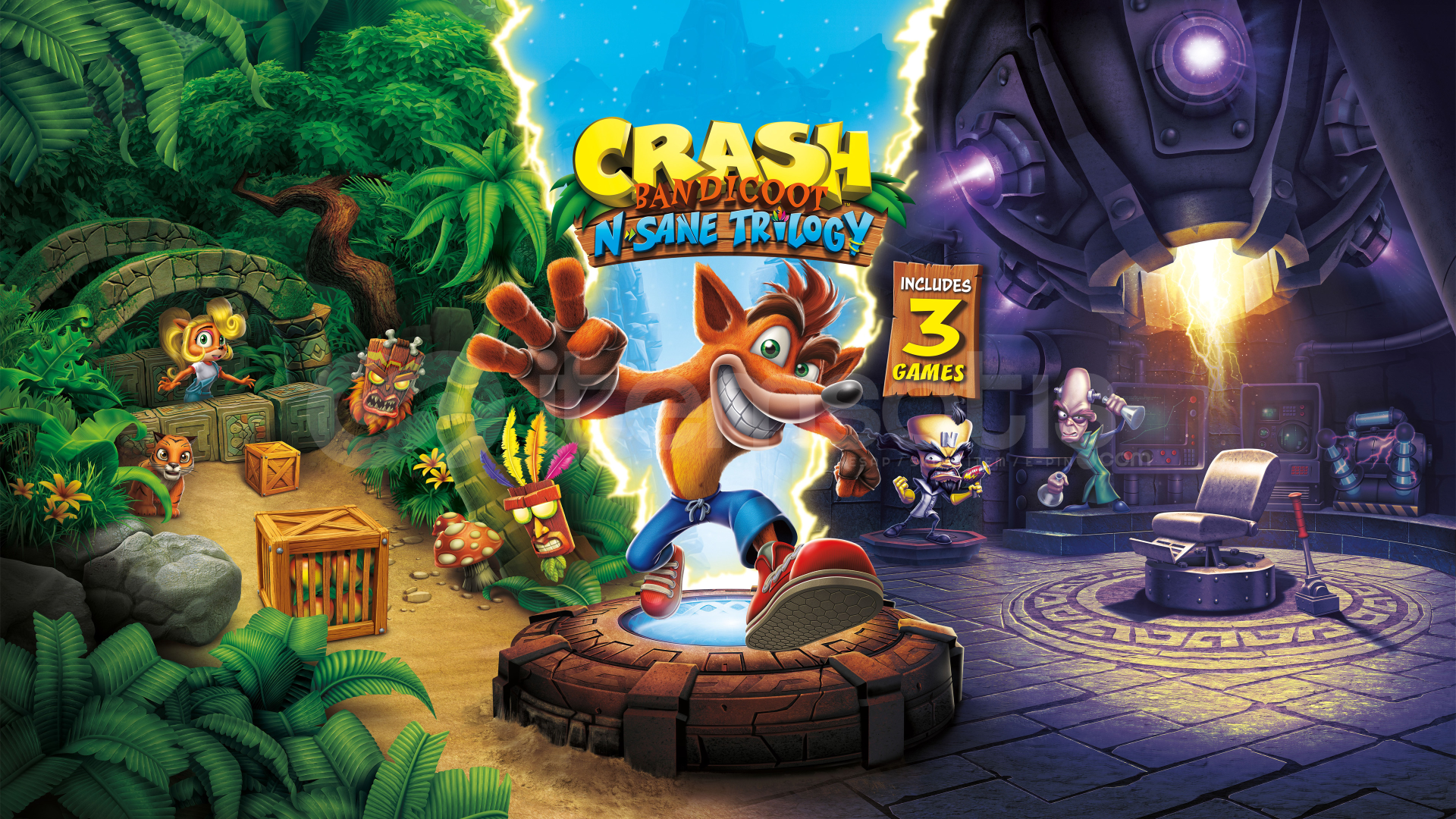 Crash Bandicoot N. Sane Trilogy + Garanti Crash Bandicoot N. Sane Trilogy + Garanti