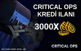 Critical Ops 3000x Kredi (Komisyon Bizden!)