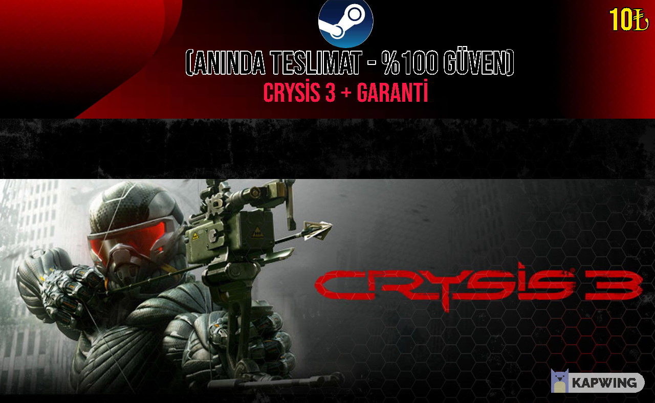 CRYSİS 3 + GARANTİ + HEDİYE OYUN CRYSİS 3 + GARANTİ + HEDİYE OYUN