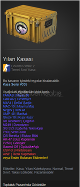 Cs 2 Yılan kasası ucuza 