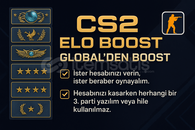 ⭐CS2 Global’den Boost⭐Hızlı Güvenlir⭐