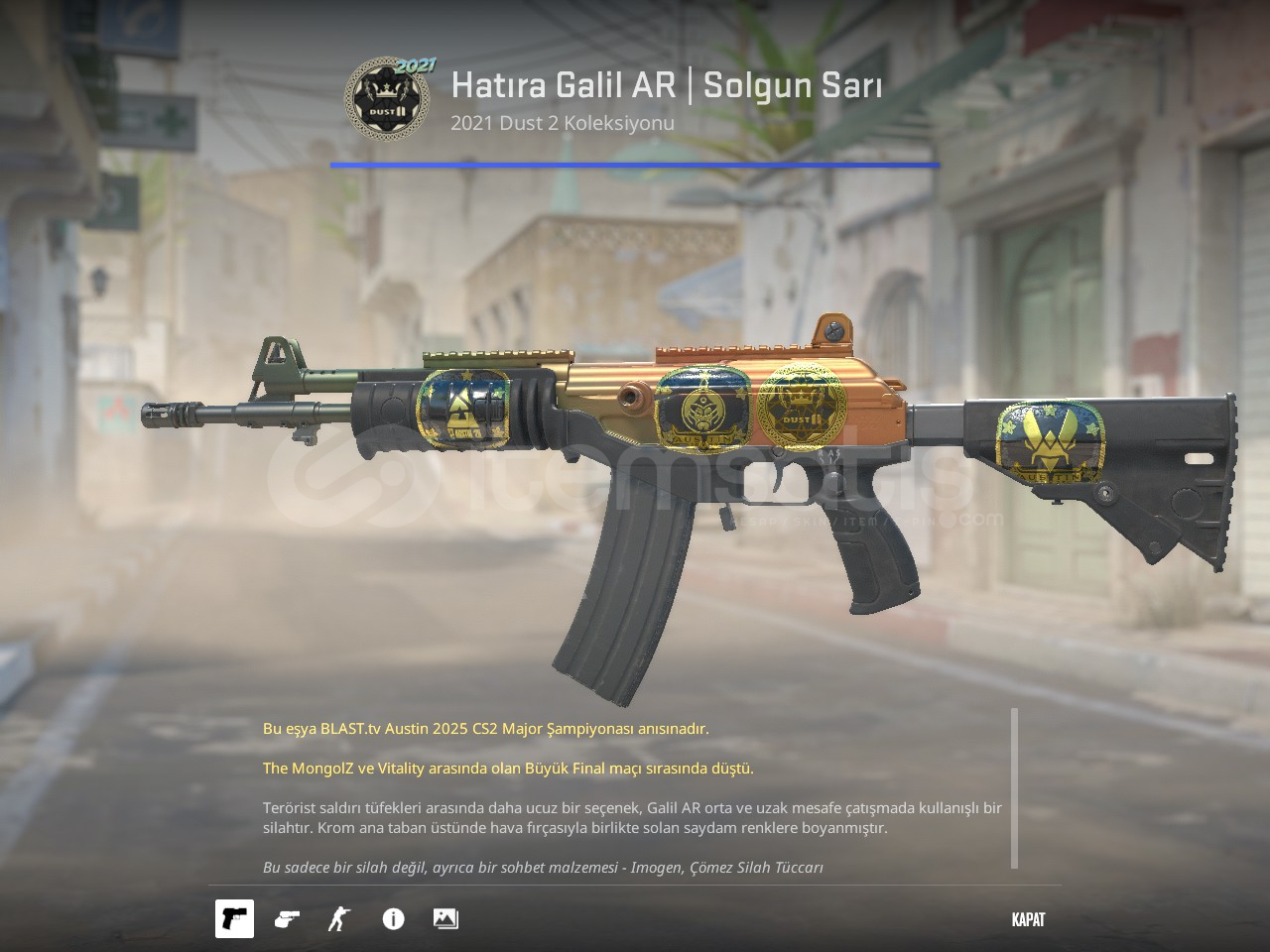 ⚡CS2 Hatıra Galil AR | FADE %99.9 FADE⚡ ⚡CS2 Hatıra Galil AR | FADE %99.9 FADE⚡