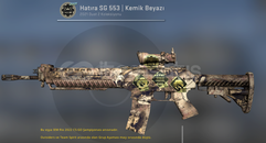 cs2 (hatıra) kemik beyazı sg 553 - cs2