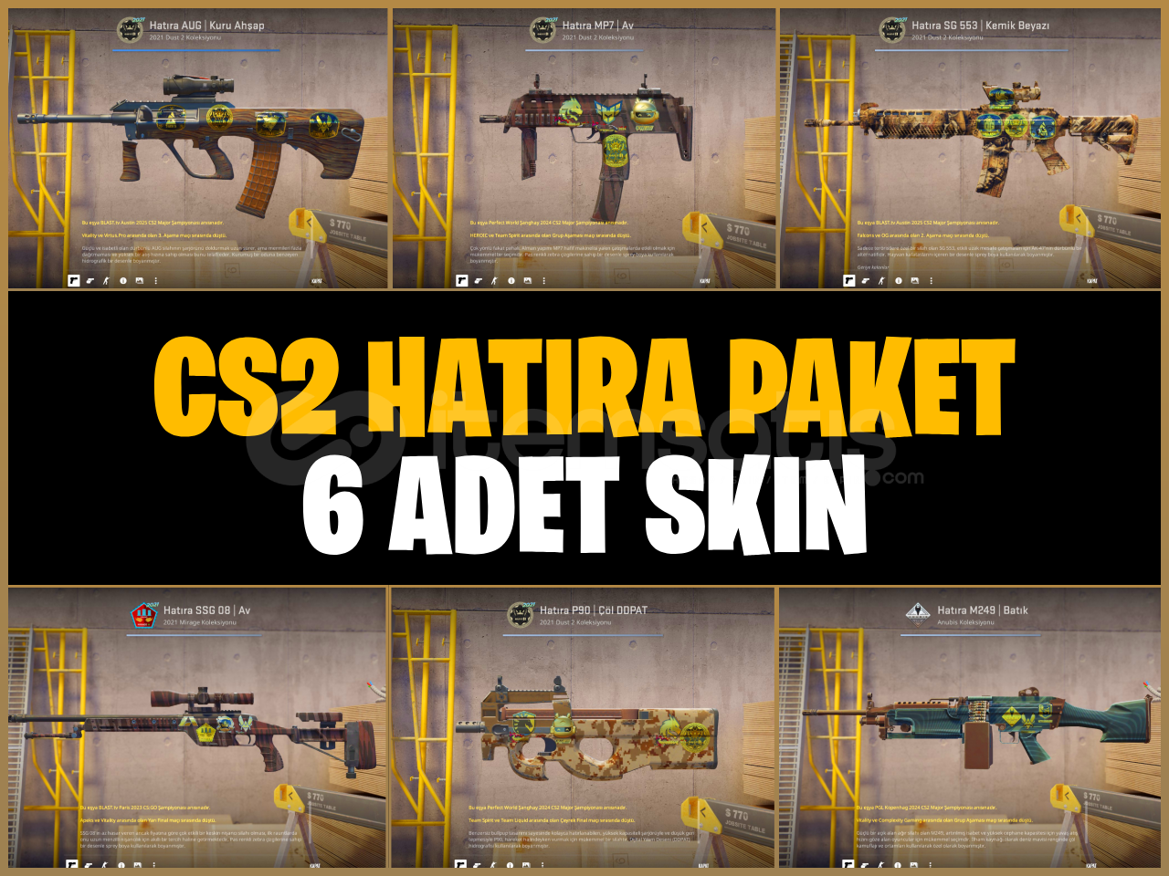 ⚡CS2 HATIRA SKIN PAKETI ⚡CS2 HATIRA SKIN PAKETI