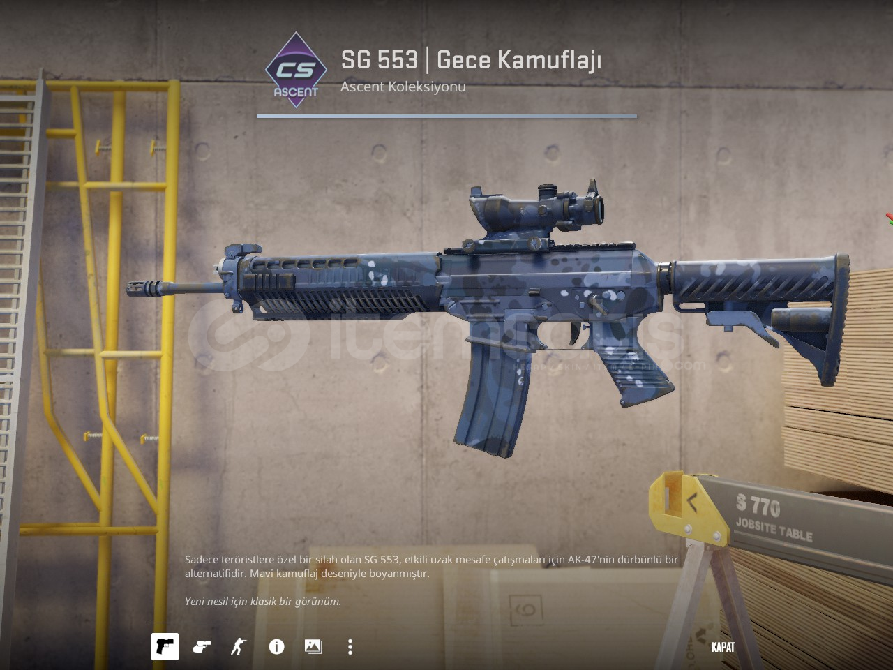 ⚡ CS2 SG 553 | Gece Kamuflajı ⚡ HIZLI TESLİMAT⚡ ⚡ CS2 SG 553 | Gece Kamuflajı ⚡ HIZLI TESLİMAT⚡
