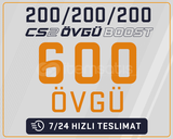 600 ADET ÖVGÜ BOOST HİZMETİ 7/24 CS2 UYUMLU !