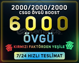 CS2 UYUMLU !YEŞİL FAKTÖR! 6000 ADET ÖVGÜ BOOST!