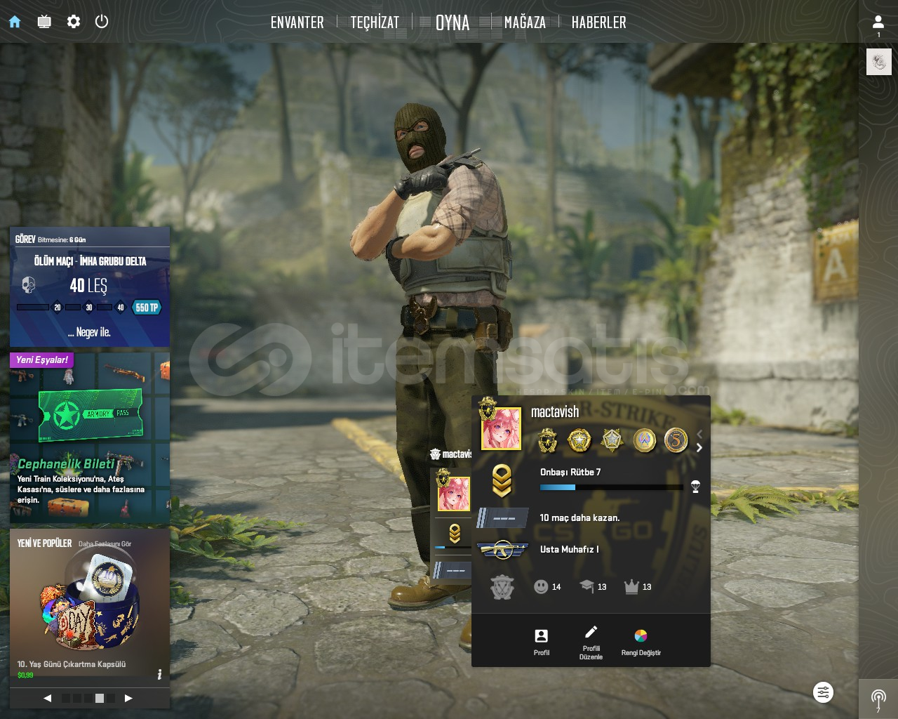 CSGO 6 MADALYALI SEÇKİN HESAP + STEAM HESABI CSGO 6 MADALYALI SEÇKİN HESAP + STEAM HESABI