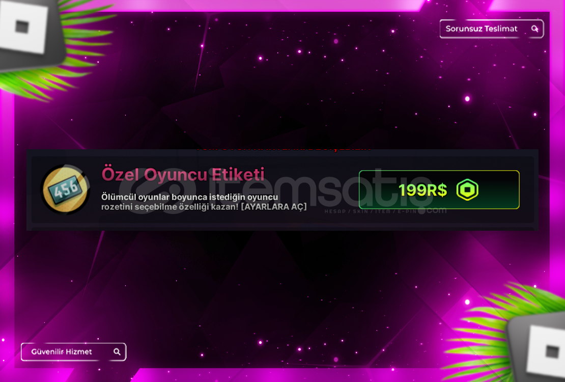 ⚡Custom Player Tag Ink Game |✅ Hızlı Teslimat! ⚡Custom Player Tag Ink Game |✅ Hızlı Teslimat!