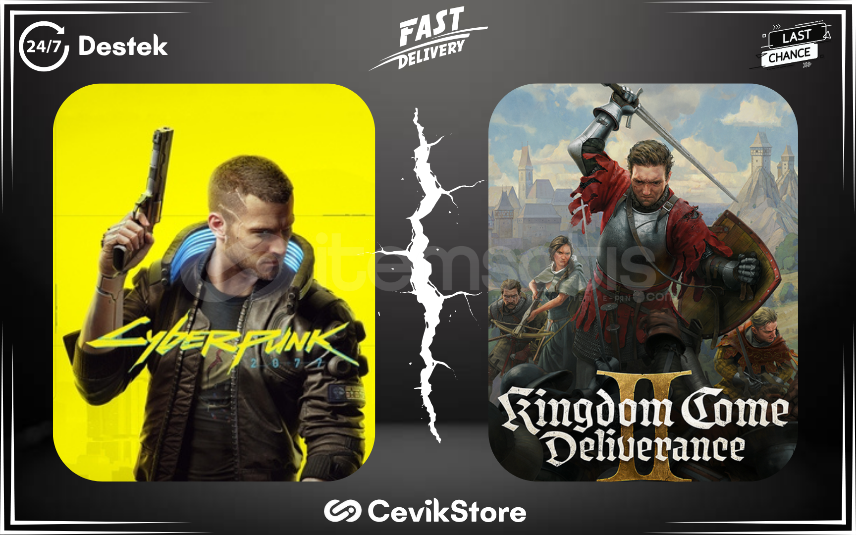 ⭐Cyberpunk 2077 + Kingdom Come Deliverance 2⭐ ⭐Cyberpunk 2077 + Kingdom Come Deliverance 2⭐