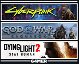 GOW Ragnarök + Cyberpunk 2077 + Dying Light 2