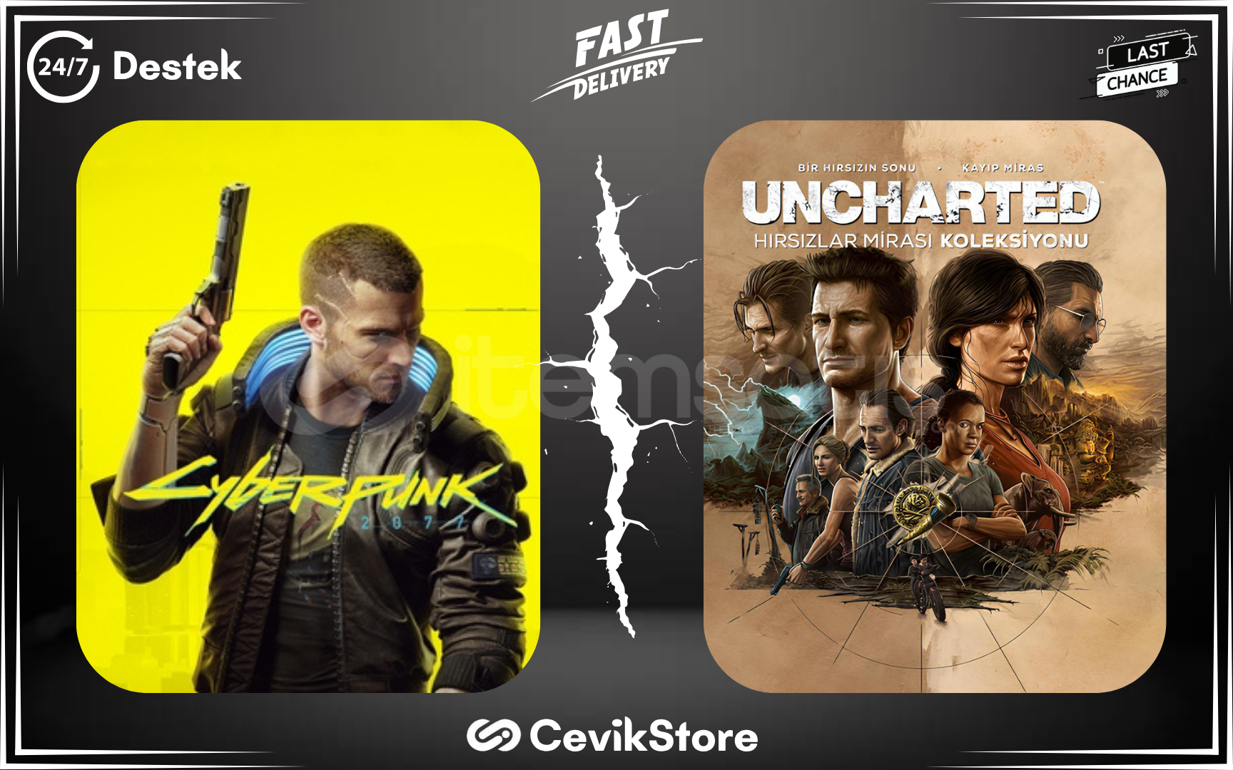 ⭐Cyberpunk 2077 + Uncharted Hırsızlar Mirası⭐ ⭐Cyberpunk 2077 + Uncharted Hırsızlar Mirası⭐