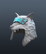 Cyberpunk Wolf Hat | Anahtar (Key)