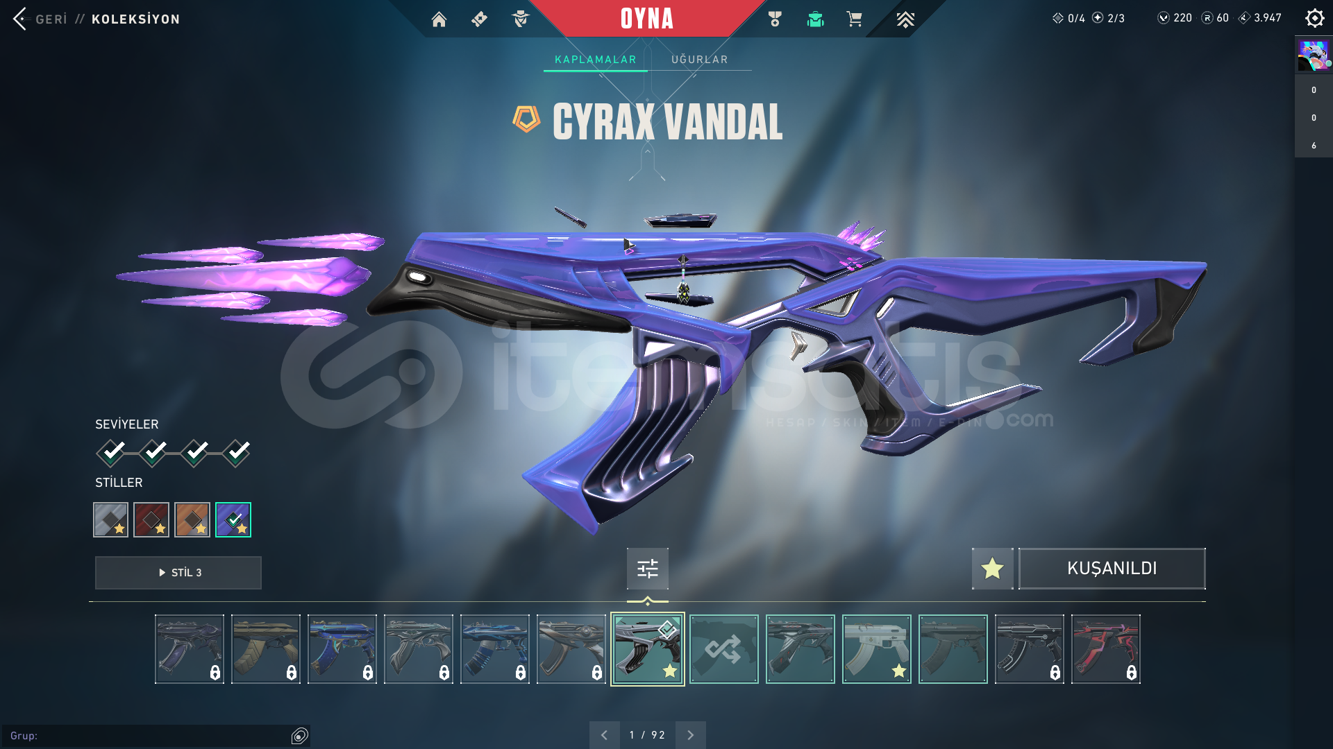 CYRAX VANDAL + NEPTUN VANDAL +SİHİRPUNK PHANTOM CYRAX VANDAL + NEPTUN VANDAL +SİHİRPUNK PHANTOM