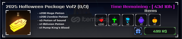 ⭐Sol's RNG 2025 Halloween Package Vol2⭐