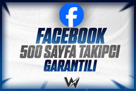 ⭐[KALİTELİ] FACEBOOK 500 SAYFA TAKİPÇİ⭐