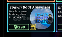 ⭐Fish Spawn Boat Anywhere⭐