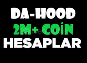 ⭐DA-HOOD 2M+ COİN GARANTİ RANDOM HESAPLAR⭐