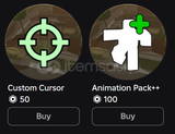 ✅​ [Da Hood] Custom cursor + Animation Pack++