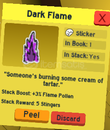 Dark flame