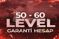 50 - 60 Seviye Garanti ⭐ PUBG Mobil Random Hesap